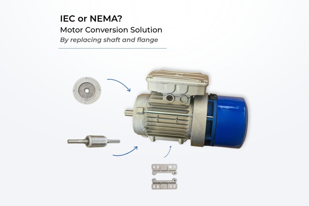 Motore elettrico NEMA MGM conversione IEC NEMA